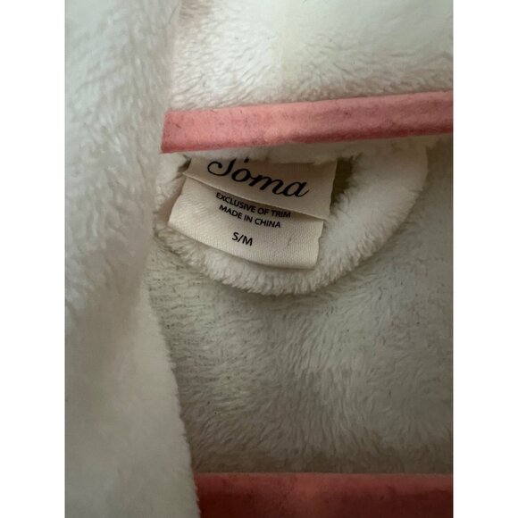 Soma Long Sleeve White Belted Women's Robe Size Small Soft Warm Bath - Picture 4 of 6